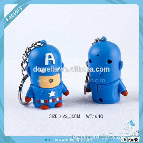 3D plastic disny keychain, cartoon characters keychainfor promotion